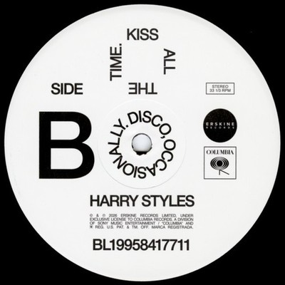 Harry Styles Kiss All The Time Disco Occasionally Black Vinyl LP