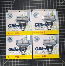 32 total Gillette Skinguard w/aloe Razor Refill Cartridges 4 Packs of 8 Sealed 2.36 per gallon