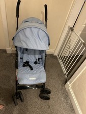 Babyco Arc 0+ Light Blue Pushchair Pram Stroller with Raincover