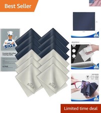 Microfiber Cleaning Cloths for Lens, Eyeglasses, Screens, Tablets, Glasses, 1...