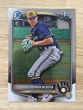 2025 Bowman Chrome - Cristopher Acosta #BCP-176 1st Bowman - BREWERS