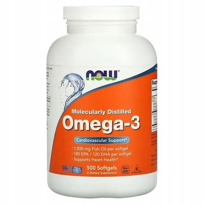 Now Foods OMEGA-3 180 EPA 120 DHA 500 Kapseln