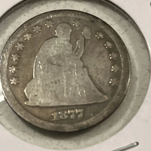 1877-CC 25C Liberty Seated Quarter - Album Filler