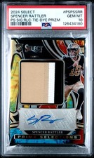 2024 PANINI SELECT PRIME SELECTIONS SIG RELICS SPENCER RATTLER 25/25 PSA 10