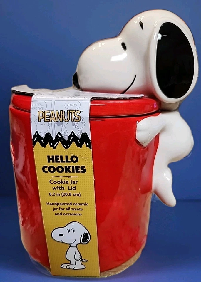 Tarro de galletas Peanuts Snoopy 3D Hello de 8,2 pulgadas Foto 2 de 4