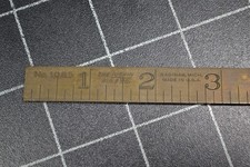 The Lufkin Rule Co - Saginaw Mi - 1085 - 24 Brass Blacksmith Ruler