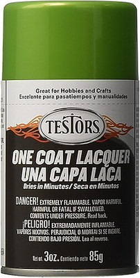 Testors Lacquer Spray Lime Ice 3 oz - Hobby and Model Lacquer Paint - #1835m