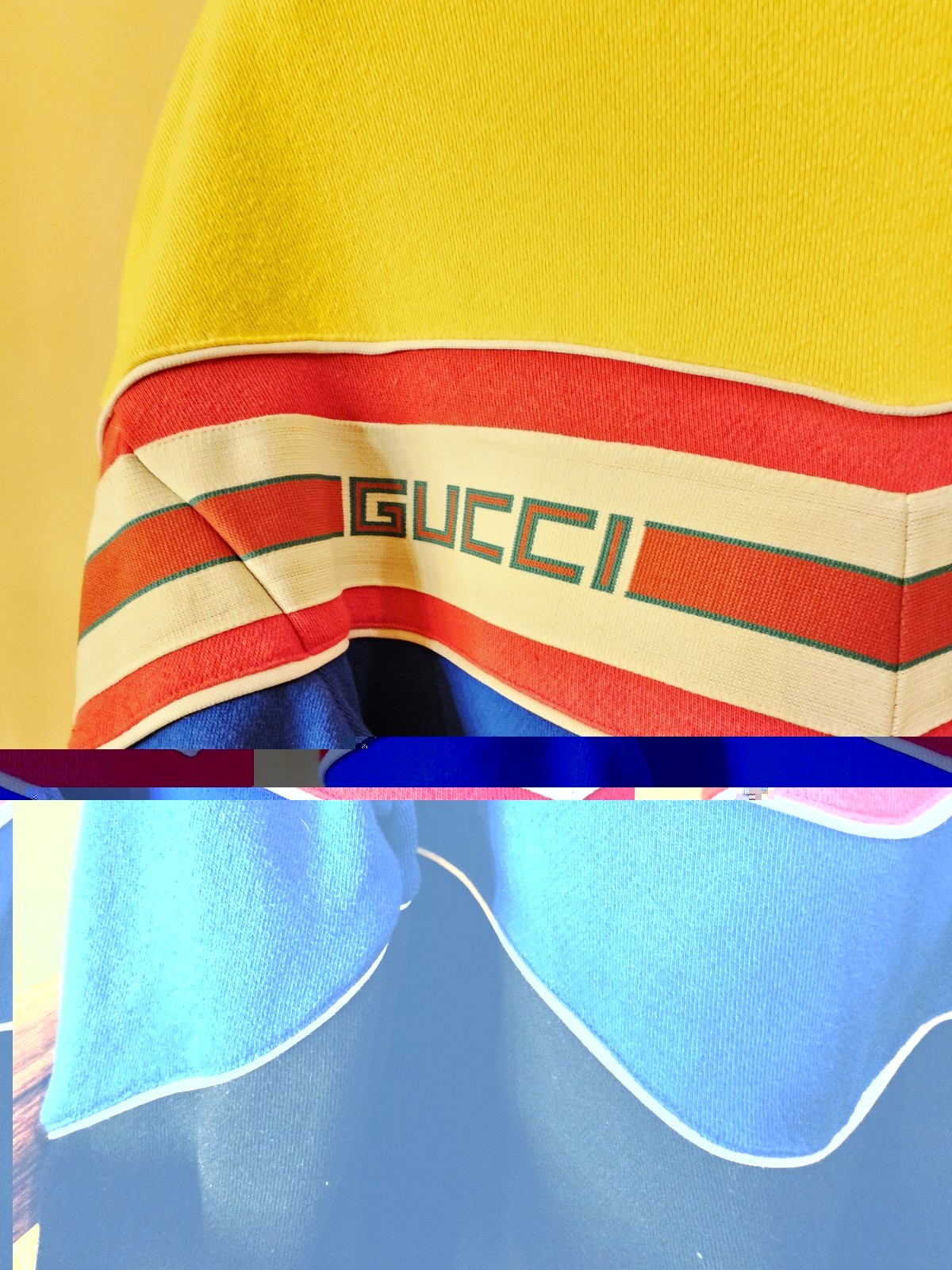 Gucci by Alessandro Michele Logo Sweatshirt Yellow/Red/Blue/Black X-Rare$1,980 thumbnail 4