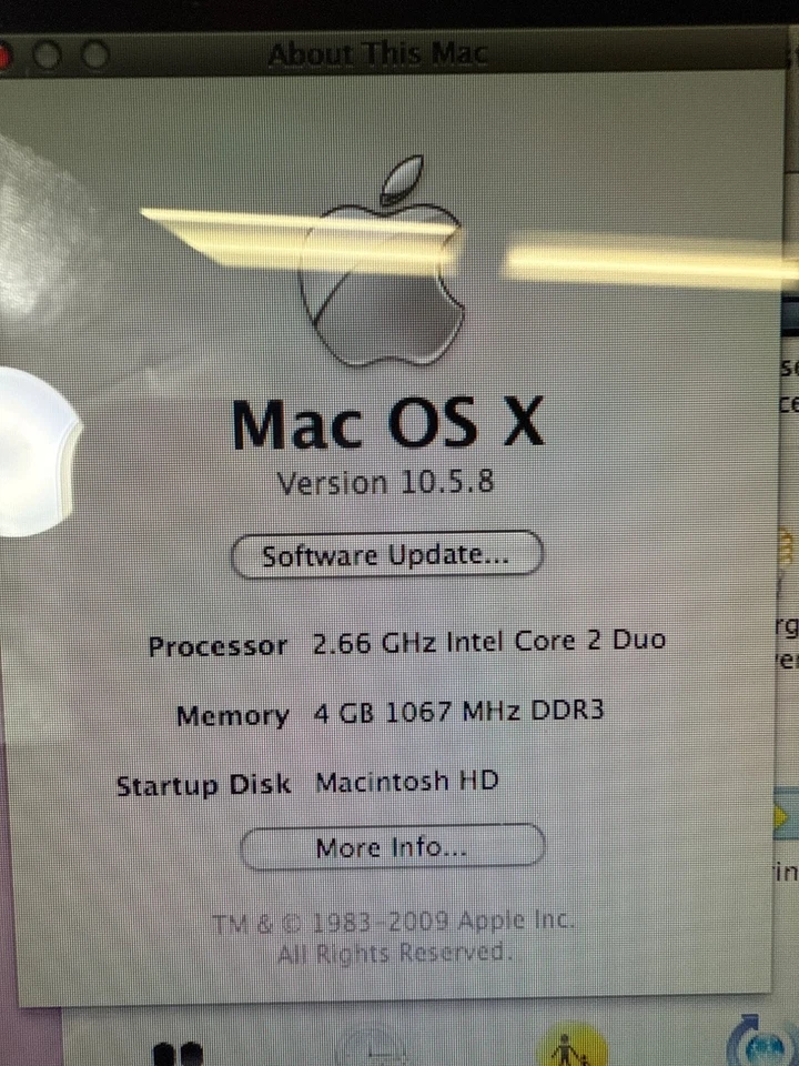 Apple iMac 20" Desktop 2.66 GHz Intel Core 2 Duo 4GB RAM 2007 Aluminum Mac OS X - Image 2 of 4