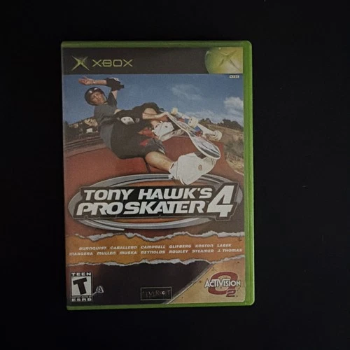 Tony Hawk's Pro Skater 4 (Microsoft Xbox, 2003) CIB w/Reg Card Tested Working