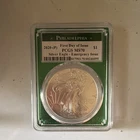 Philadelphia Mint 2020-(P) Silver Eagle 1 oz .999 PCGS MS70 First Day Issue