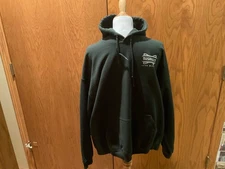 Bushmill’s Irish Whiskey Logo Gildan Hoodie Sweatshirt Jacket Green Sz XL  