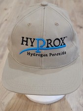 Hydrox Hydrogen Peroxide Beige Adjusyable Baseball Cap Hat Made in USA