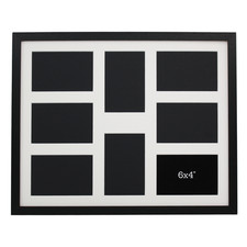 Suits Eight 6x4" Photos. 40x50cm Multi Aperture Photo Frame.