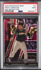 2020 BOWMAN'S BEST RED REFRACTOR #47 TRENT GRISHAM ROOKIE RC 7/10 PSA 9