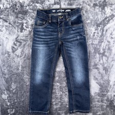 Cat  Jack Girls' Adjustable Waist Stretch Denim Jeans, Size 5T
