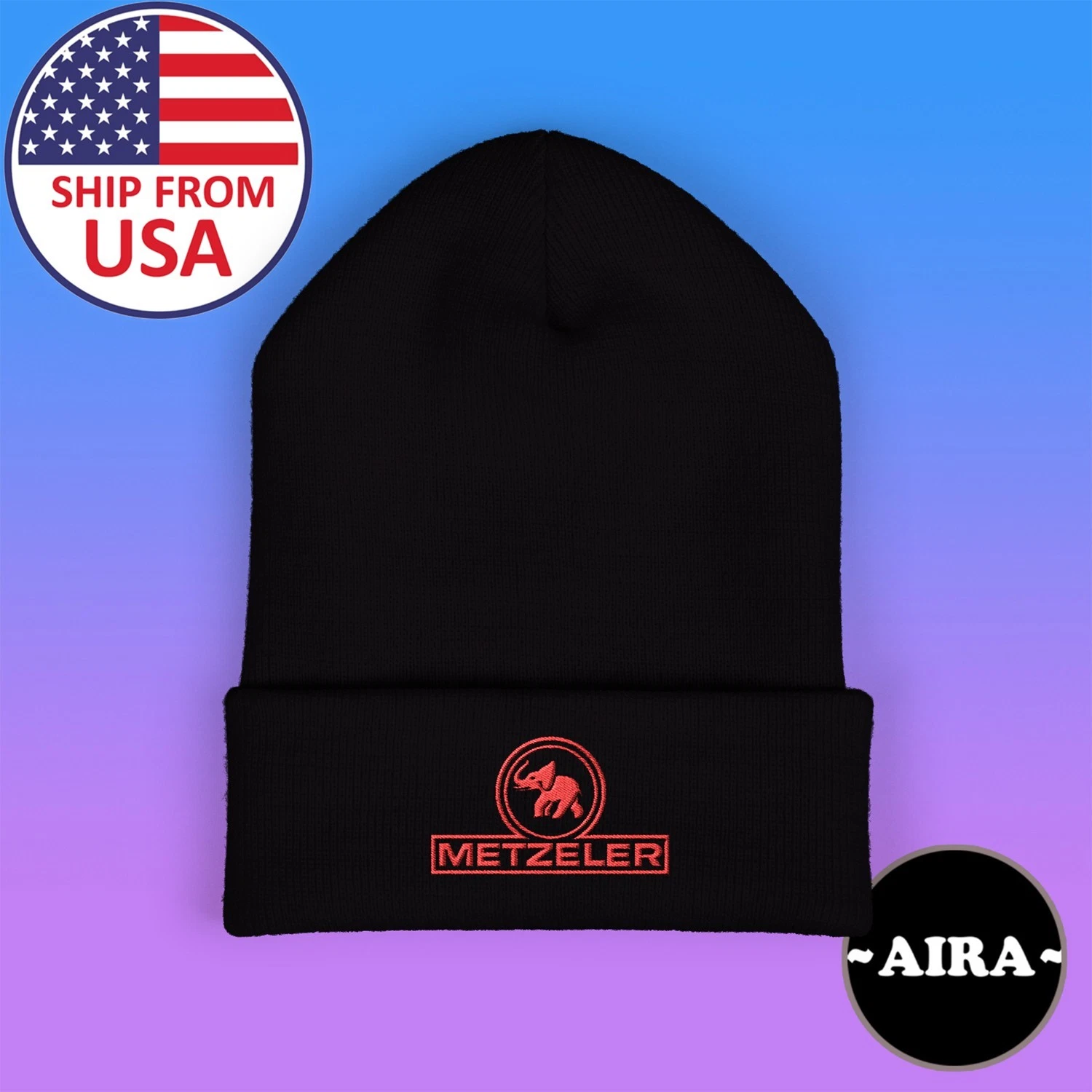 Metzeler Tires Racing Classic Winter Black Beanie Hat Size Adult