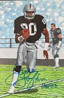 JAMES LOFTON SIGNED CUSTOM GOAL LINE ART CARD~FOOTBALL HALL OF FAME~HOF AUTO