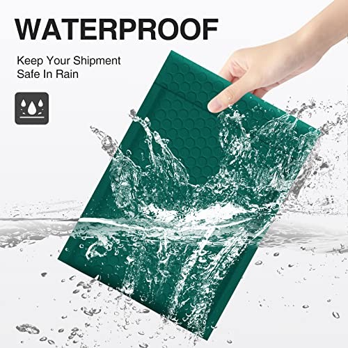 Bubble Mailers 4x8 Inch 100 Pack Poly Padded Envelopes Small 4x8" 100PC Green - Photo 8/8