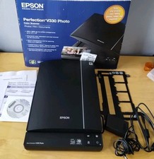 Epson Perfection V330 Flatbed Scanner W Film Slides Manual CD ROM