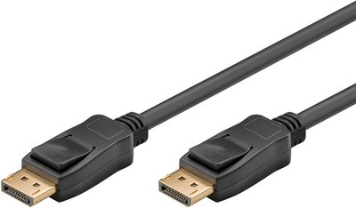 goobay DisplayPort Kabel 1.4 5,0 m schwarz, 1 St. NEW