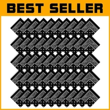 Versatile Bulk Bandanas: 50 Pcs Polyester Paisley Headscarves for All Occasions