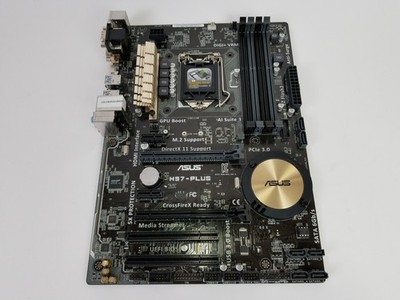 Asus  H97-PLUS Intel LGA 1150 DDR3 SDRAM Desktop Motherboard w/ I/O shield