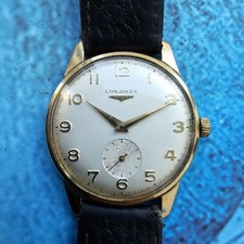 Orologio uomo Longines vintage in oro massiccio 9k carica manuale cal 370...