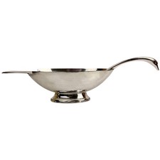 Art Deco Christofle France Silver Plated Swan Gravy Boat Christian Fjerdingstad