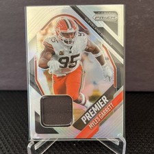 2025 Panini Prizm Myles Garrett Premier Silver Prizm Jersey Relic #PJY-MGT