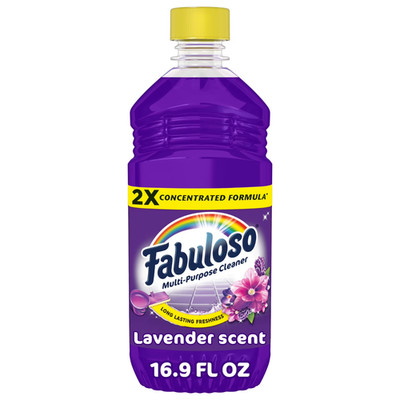 Fabuloso 2X Multi-Purpose Cleaner, No Rinse Floor Cleaner, Lavender Scent, 16.9 