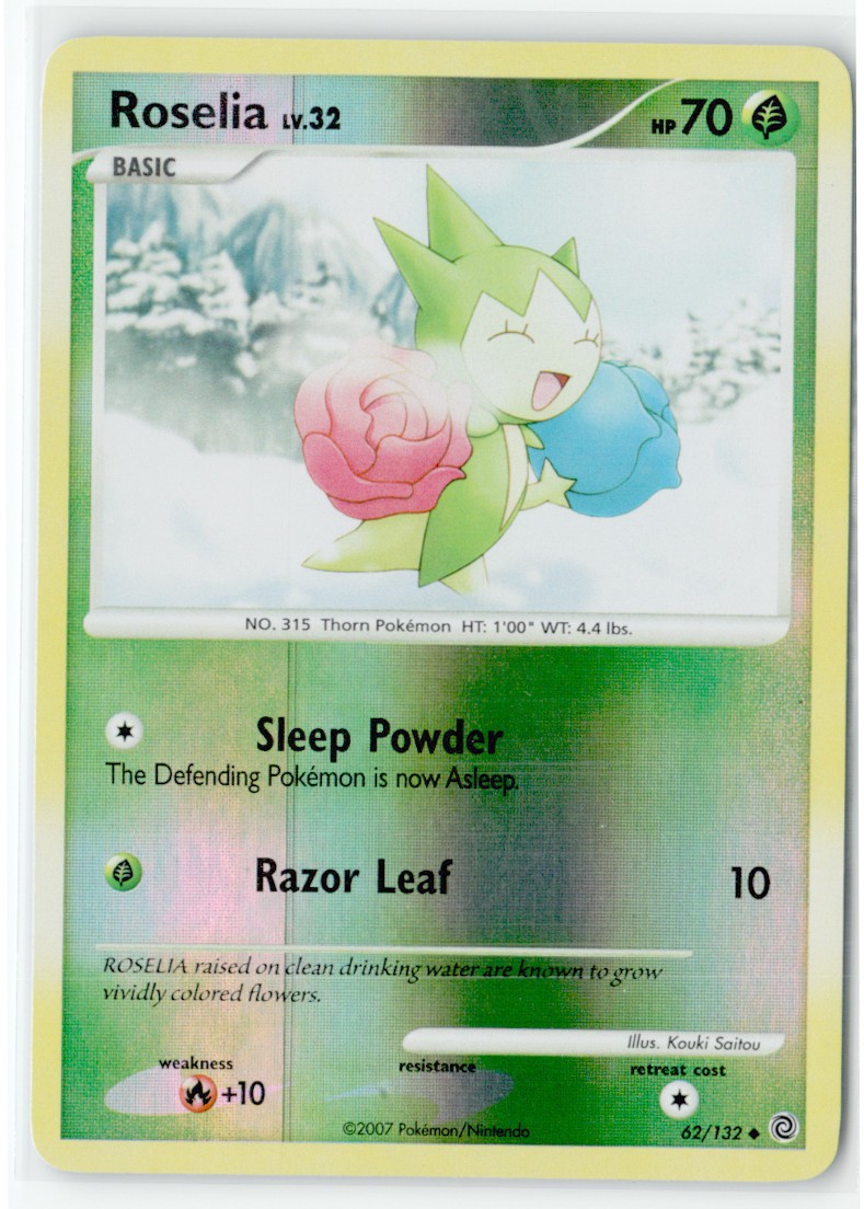 Roselia 62/132 Uncommon Secret Wonders Pokemon Reverse Holo Near Mint