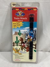 NEW 1993 Vintage Disney Mickey Mouse Train Watch Youth MOC Sealed FREESHIP