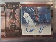 2022 Select WWE Cora Jade #RA-CJD Ringside Action Signatures Red Prizm (RC) 