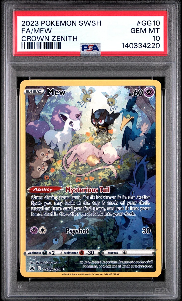 Mew Pokémon TCG Professional Sports Authenticator (PSA) Grade 10
