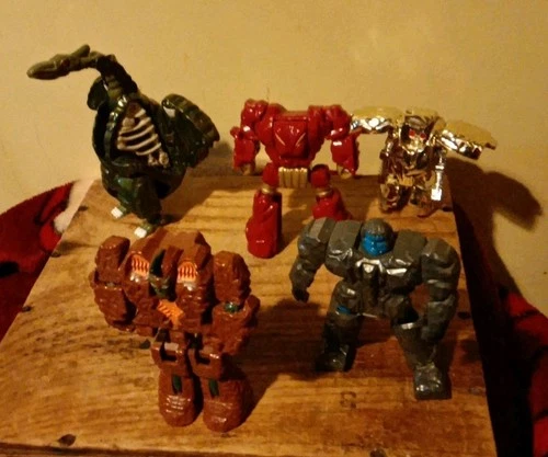 Vintage 1985 Bandai GoBots Rock Lords Lot Of 5 Granite Magmar Nugget Rockasaurs