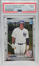 2020 Bowman Chrome Yankees JASSON DOMINGUEZ Rookie RC Card PSA 9 MINT. rookie card picture
