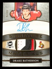 2018 Upper Deck The Cup Drake Batherson #/99 Signature Materials Ottawa Senators