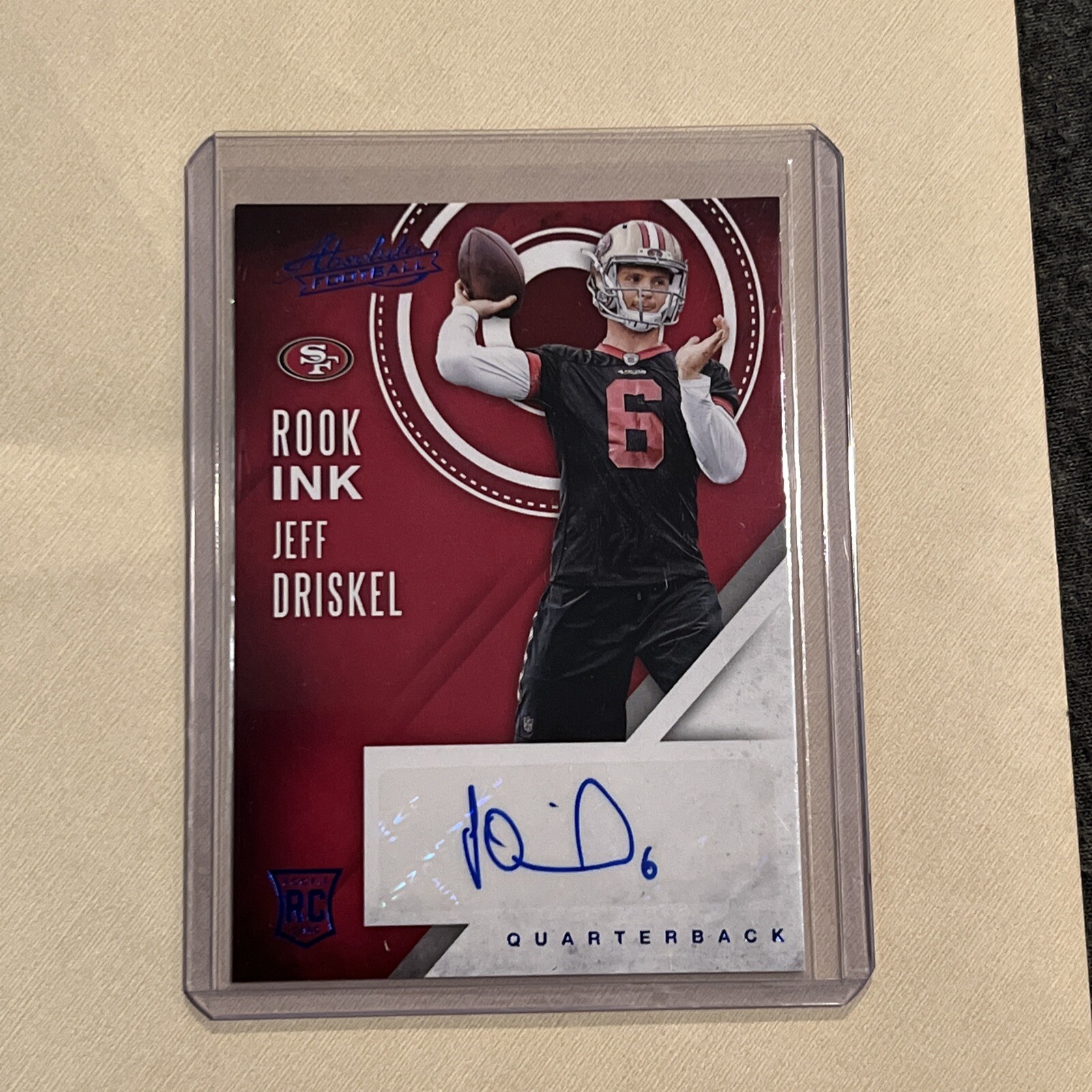 2016 PANINI ABSOLUTE JEFF DRISKEL 23 MT ROOKIE INK RC AUTOGRAPH 49ERS ...