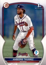 2023 BOWMAN PROSPECT 1ST EDITION ATLANTA BRAVES - AMBIORIS TAVAREZ #BPPF-33