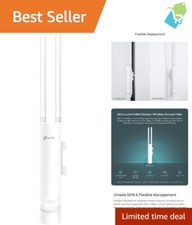 Durable Omada N300 Outdoor Access Point with 300Mbps Speed Easy Installation