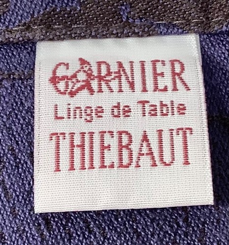 Garnier-Thiebaut Stoff Tischservietten 11er Set blau & grau 19" x 20" EUC - Bild 4 von 4