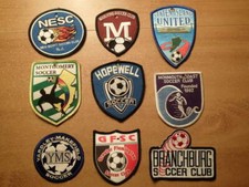 SOCCER TOURNAMENTS  CLUBS-9 Embroidered/Printed Patches, Excellent Condition