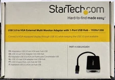 StarTech 3.0 to VGA External Multi Monitor Adapter w/ 1-Port USB Hub - 1920x1200