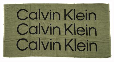 Strandtuch CK CALVIN KLEIN Spa Pool Baumwollschwamm 170 x 90 cm (ca.) Mit Logo A