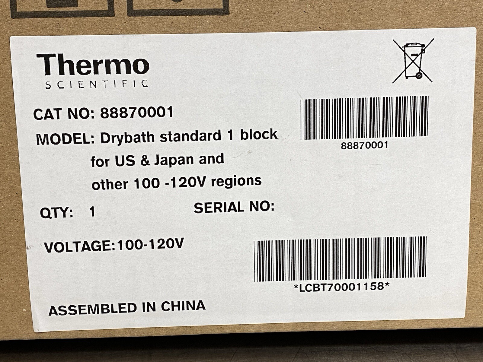 Thermo Scientific Digital Dry Bath/Block Heater 88870001 New Opened Box No Block