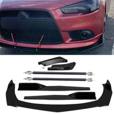 For Mitsubishi Lancer Front Rear Bumper Lip Spoiler Splitter Body Kit Side Skirt
