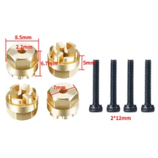 1/2set Hex Hub Conversion Counterweight Adapters For RC 1:18 Kyosho Jimny Upgrad