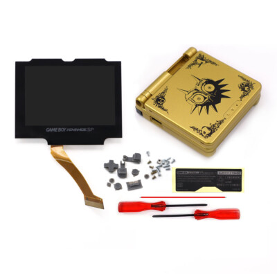 Desaturation V5 Drop In Pre-Laminated Retro Pixel IPS LCD Kit+Shell For GBA SP