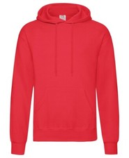 Fruit of the Loom Men's Classic Hooded Sweatshirt – Plain Hoodie Pullover